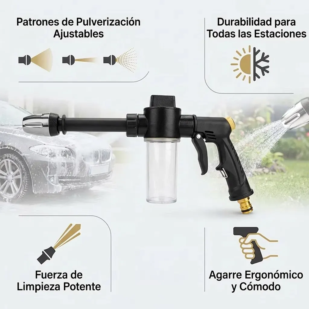 Hidrolavadora Portatil Inalambrica Pistola Para Lavar Carros - Imagen 3