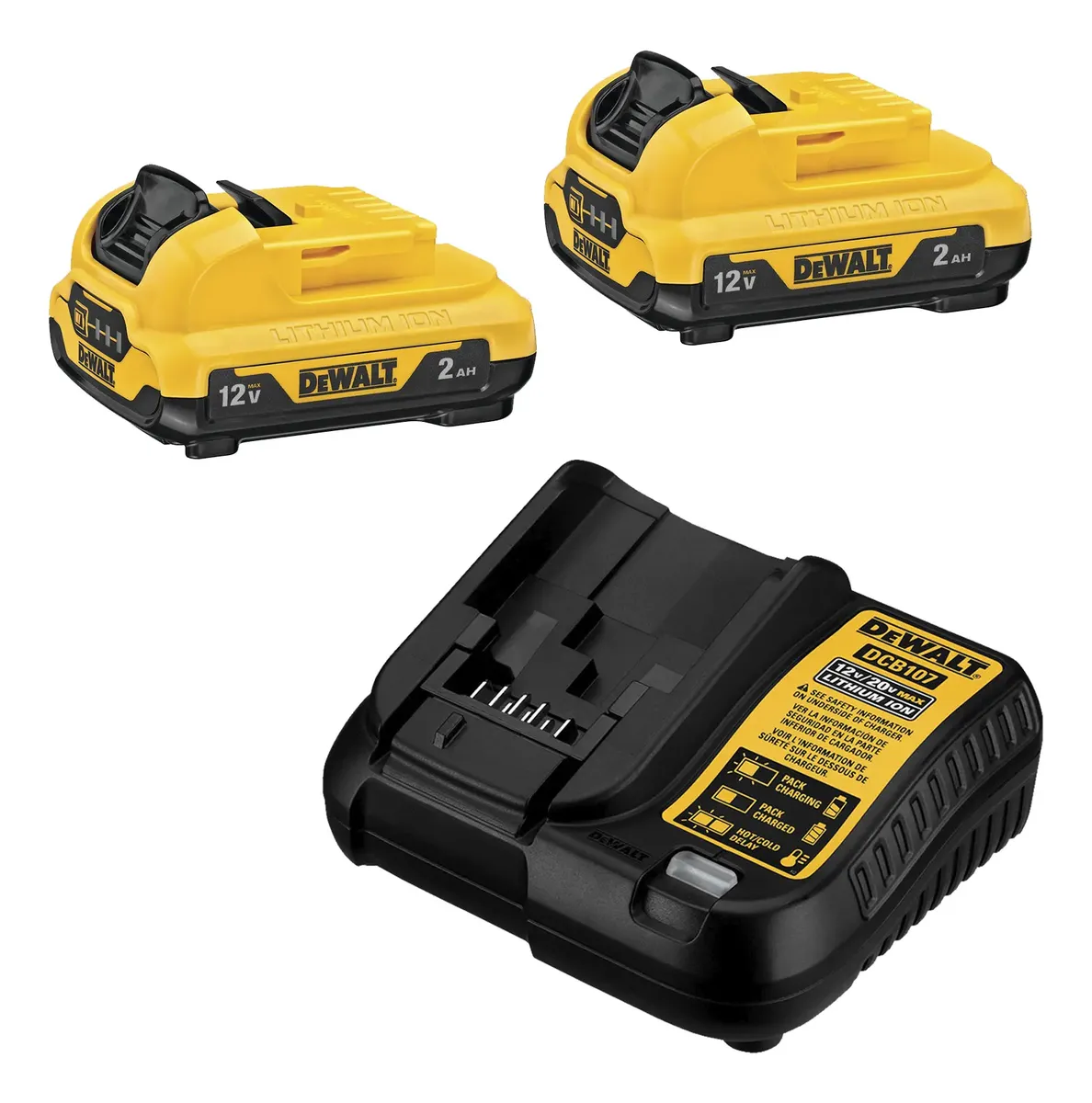 Kit Taladro Percutor + Atornillador 12v Dewalt Dck225f2-b2 - Imagen 4